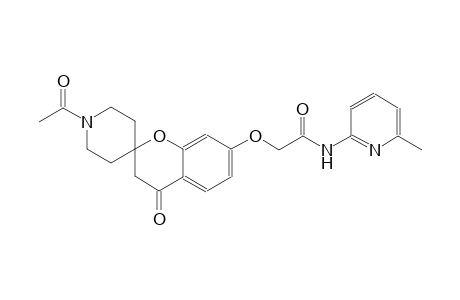 2-((1'-acetyl-4-oxospiro[chroman-2,4'-piperidin]-7-yl)oxy)-N-(6-methylpyridin-2-yl)acetamide