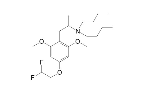 N,N-Dibutyl-4-(2,2-difluoroethoxy)-2,6-dimethoxyamphetamine