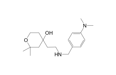 4-(2-{[4-(dimethylamino)benzyl]amino}ethyl)-2,2-dimethyltetrahydro-2H-pyran-4-ol