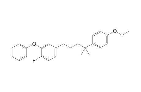 1-(3-phenoxy-4-fluorophenyl)-4-(4-ethoxyphenyl)-4-methylpentane