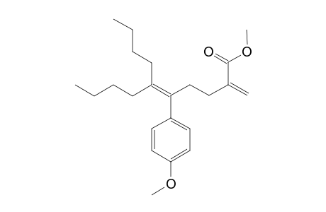 Methyl 6-butyl-5-(4-methoxyphenyl)-2-methylene-5-decenoate