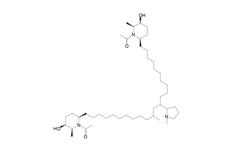 rel-N,N'-Diacetyl-N(4'''')-methyl-6'''',7''''-Dihydro-4'''',5''''-secojuliprosopine