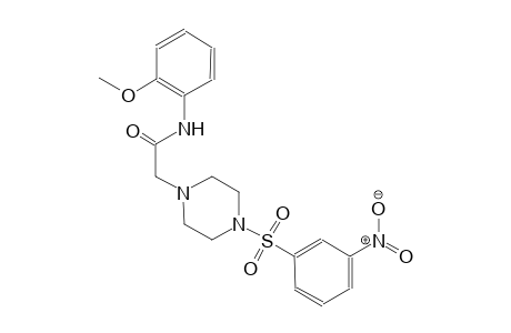 1-piperazineacetamide, N-(2-methoxyphenyl)-4-[(3-nitrophenyl)sulfonyl]-