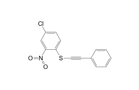 Benzene, 4-chloro-2-nitro-1-[(phenylethynyl)thio]-