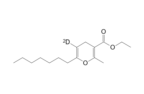 2-Methyl-3-(ethoxycarbonyl)-5-deuterio-6-(n-heptyl)-4H-pyran