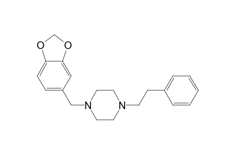 1-(3,4-Methylenedioxyphenyl)-4-phenethylpiperazine