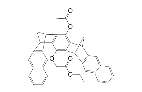 16-Acetoxy-7-(ethoxycarbonylmethyloxy)-para-bis(naphthocycloheptano]benzene