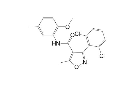 3-(2,6-dichlorophenyl)-N-(2-methoxy-5-methylphenyl)-5-methyl-4-isoxazolecarboxamide