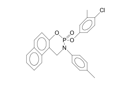2-(4-Chloro-3-methyl-phenoxy)-2,3-dihydro-3-(4-tolyl)-1H-naphth(1,2-E)(1,3,2)oxazaphosphorine 2-oxide