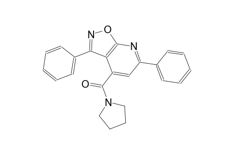 isoxazolo[5,4-b]pyridine, 3,6-diphenyl-4-(1-pyrrolidinylcarbonyl)-