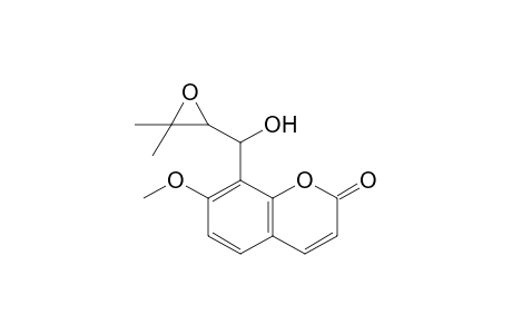 8-[(3,3-dimethyl-2-oxiranyl)-hydroxymethyl]-7-methoxy-1-benzopyran-2-one