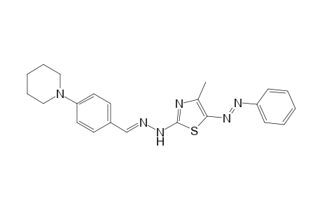 4-Methyl-2-{2'-[4"-(piperidin-1-yl)benzylidene]hydrazino}-5-[phenylazo]-1,3-thiazole