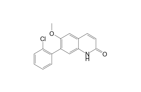 7-(2-Chlorophenyl)-6-methoxyquinolin-2(1H)-one
