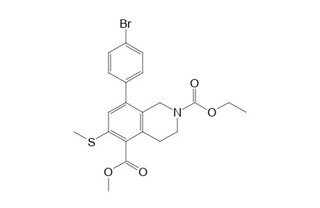 2-Ethoxycarbonyl-5-methoxycarbonyl-8-(4-bromophenyl)-6-methylthio-1,2,3,4-tetrahydroisoquinoline