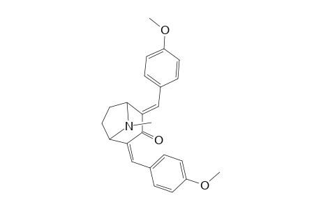 (2E,4Z)-2,4-bis[(4-methoxyphenyl)methylene]-8-methyl-8-azabicyclo[3.2.1]octan-3-one