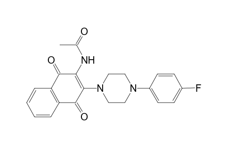 N-[3-[4-(4-fluorophenyl)-1-piperazinyl]-1,4-dioxo-2-naphthalenyl]acetamide