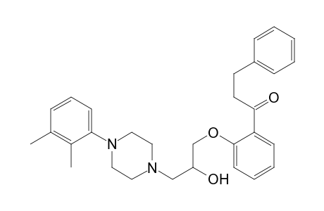 1-[2-{3-[4-(2,3-dimethylphenyl)-1-piperazinyl]-2-hydroxypropoxy}-phenyl]-3-phenylpropan-1-one