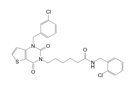 N-(2-chlorobenzyl)-6-(1-(3-chlorobenzyl)-2,4-dioxo-1,4-dihydrothieno[3,2-d]pyrimidin-3(2H)-yl)hexanamide
