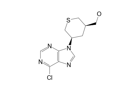 (+/-)-6-CHLORO-9-[(3'-BETA,5'-BETA)-5'-(HYDROXYMETHYL)-THIAN-3'-YL]-PURINE