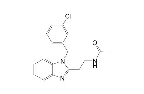 acetamide, N-[2-[1-[(3-chlorophenyl)methyl]-1H-benzimidazol-2-yl]ethyl]-