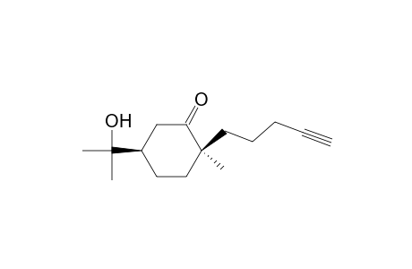 (2S-cis)-5-(1-Hydroxy-1-methylethyl)-2-methyl-2-(4-pentynyl)cyclohexanone