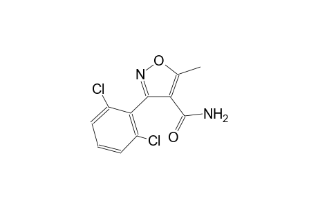 3-(2,6-dichlorophenyl)-5-methyl-4-isoxazolecarboxamide