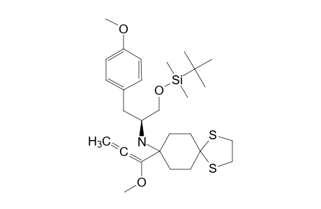 (2S)-[2-(TERT.-BUTYLDIMETHYLSILOXY)-1-(4-METHOXYBENZYL)-ETHYL]-N-[8-(1-METHOXYPROPA-1,2-DIENYL)-1,4-DITHIASPIRO-[4.5]-DEC-8-YL)-AMINE