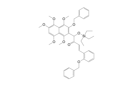 (E)-1-(3-BENZYLOXY-1,4,5,6,8-PENTAMETHOXYNAPHTHALEN-2-YL)-4-(2-BENZYLOXYPHENYL)-1-TRIETHYLSILANYLOXYBUT-3-EN-2-ONE