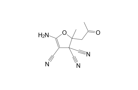 2-Acetonyl-5-amino-2-methyl-furan-3,3,4-tricarbonitrile