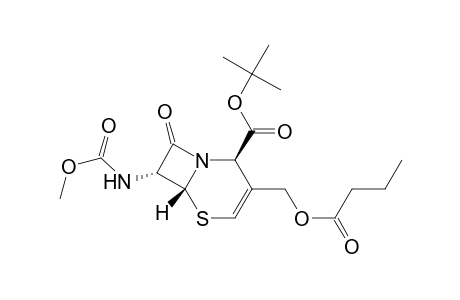 (2R,6R,7R)-3-(butyryloxymethyl)-7-(carbomethoxyamino)-8-keto-5-thia-1-azabicyclo[4.2.0]oct-3-ene-2-carboxylic acid tert-butyl ester