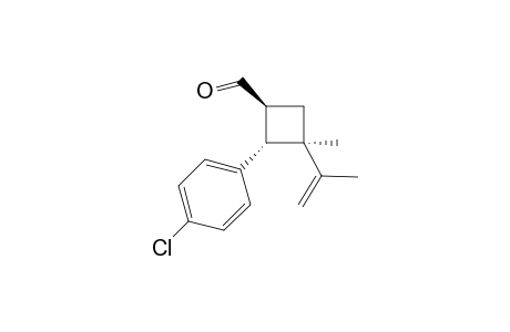 (1S,2S,3R)-2-(4-chlorophenyl)-3-isopropenyl-3-methyl-cyclobutanecarbaldehyde