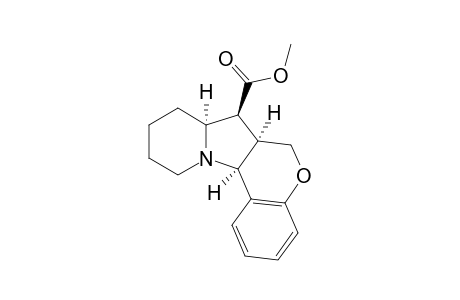 1,2,3,4,4a.alpha.,5.beta.,5a.alpha.,11b.alpha.-octahydro-5-methoxycarbonyl-6H-chromeno[3,4-b]indolizine