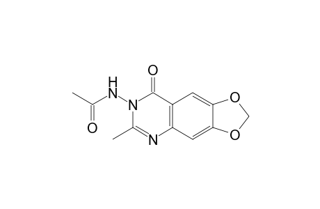 Acetamide, N-(6-methyl-8-oxo-1,3-dioxolo[4,5-g]quinazolin-7(8H)-yl)-