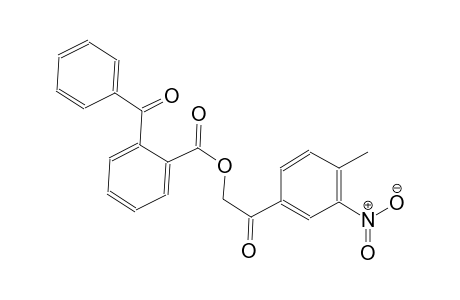 2-(4-methyl-3-nitrophenyl)-2-oxoethyl 2-benzoylbenzoate