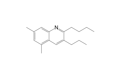 2-butyl-5,7-dimethyl-3-propyl-quinoline
