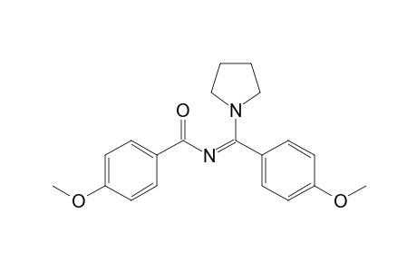 4-Methoxy-N-[(4-methoxyphenyl)(pyrrolidin-1-yl)methylene]benzamide