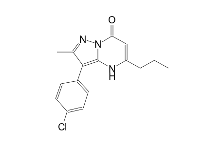 3-(4-chlorophenyl)-2-methyl-5-propylpyrazolo[1,5-a]pyrimidin-7(4H)-one