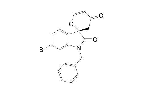 (S)-1-benzyl-6-bromospiro[indoline-3,2'-pyran]-2,4'(3'H)-dione