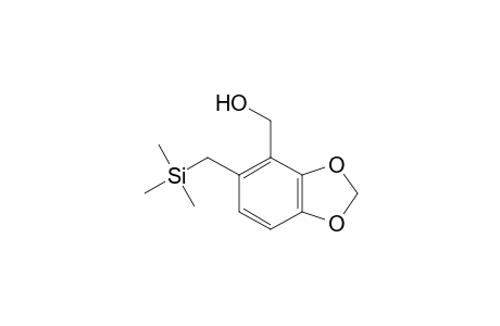 2,3-(methylenedioxy)-6-((trimethylsilyl)methyl)benzyl alcohol