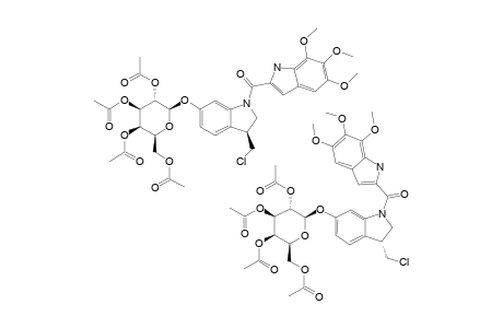#19A;[(3R/S)-3-CHLOROMETHYL-1-(5,6,7-TRIMETHOXY-INDOL-2-YL-CARBONYL)-2,3-DIHYDRO-1H-INDOL-6-YL]-2,3,4,6-TETRA-O-ACETYL-BETA-D-GALACTOPYRANOSIDE