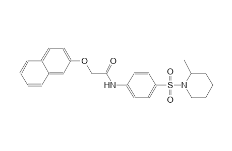 acetamide, N-[4-[(2-methyl-1-piperidinyl)sulfonyl]phenyl]-2-(2-naphthalenyloxy)-