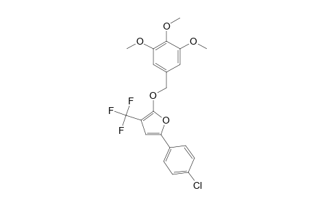 5-(4-CHLOROPHENYL)-2-(3,4,5-TRIMETHOXYBENZYLOXY)-3-TRIFLUOROMETHYLFURAN