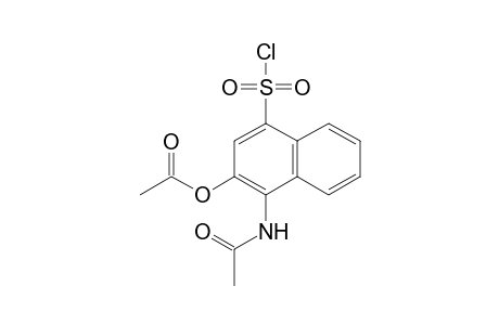 1-Naphthalenesulfonyl chloride, 4-(acetylamino)-3-(acetyloxy)-