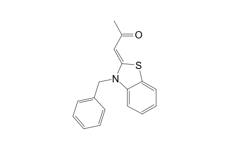 (1Z)-1-(3-benzyl-1,3-benzothiazol-2-ylidene)acetone