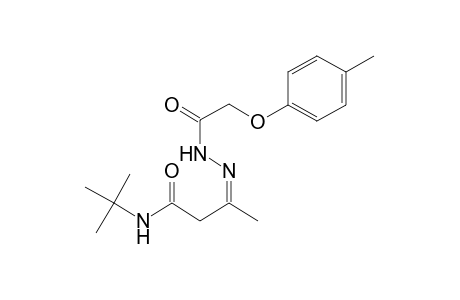 Butanamide, 3-[2-(4-methylphenoxy)-1-oxoethyl]hydrazono-N-tert-butyl-