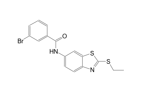 3-bromo-N-[2-(ethylsulfanyl)-1,3-benzothiazol-6-yl]benzamide