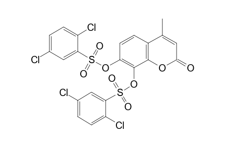4-Methyl-2-oxo-2H-chromene-7,8-diyl bis(2,5-dichlorobenzenesulfonate)
