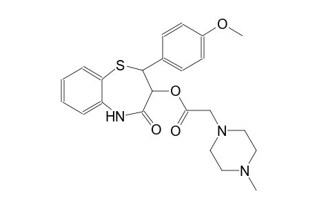 (3R)-2-(4-methoxyphenyl)-4-oxo-2,3,4,5-tetrahydro-1,5-benzothiazepin-3-yl (4-methyl-1-piperazinyl)acetate