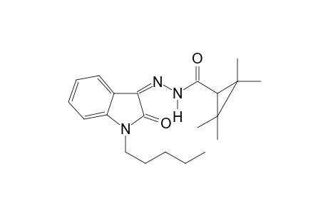 2,2,3,3-Tetramethyl-N'-(2-oxo-1-pentylindolin-3-ylidene)cyclopropanecarbohydrazide