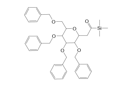 3,4,5-tris(Benzyloxy)-2-{[(trimethylsilyl)carbonyl]methyl}-6-[(benzyloxy)methyl]-pyran
